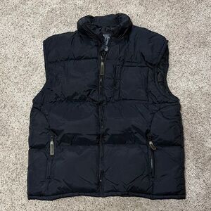Brooklyn Xpress Black Puffer Vest XXXL Men’s Quilted Full Zip Feather Insulated